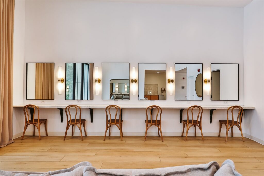 The bridal suite at Catalyst by Nature Link, brimming with natural light