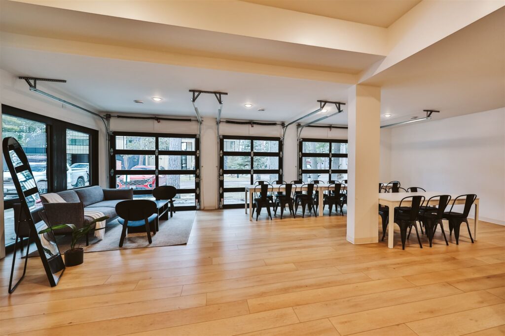 Modern cocktail hour space