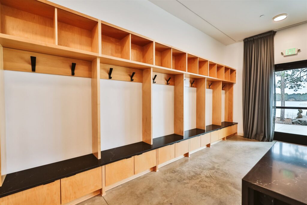 Groom's den storage at Catalyst by Nature Link