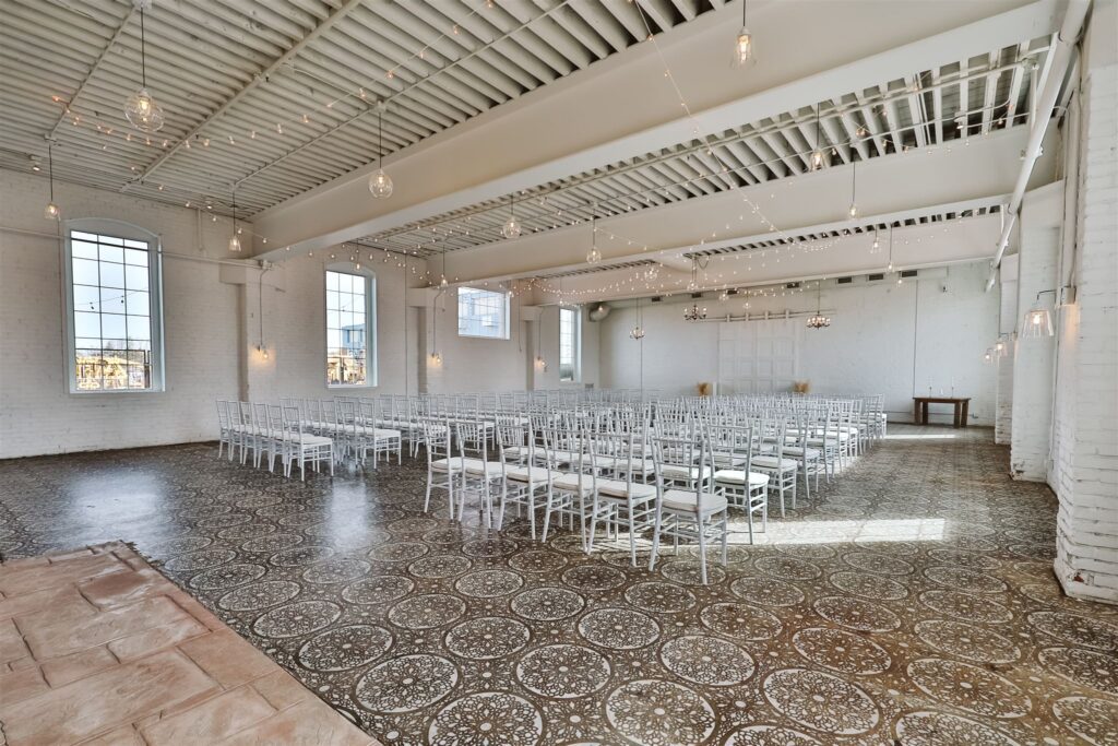 Bright and airy modern wedding venue at Northern Pacific Center